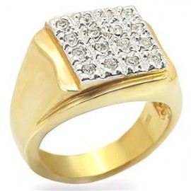 14K gold ep mens 2.8ct diamond simulated dress ring