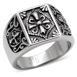 316 KNIGHTS TEMPLAR MASONIC FREEMASON MENS RING black