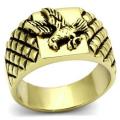 18K GOLD EP MENS EAGLE RING